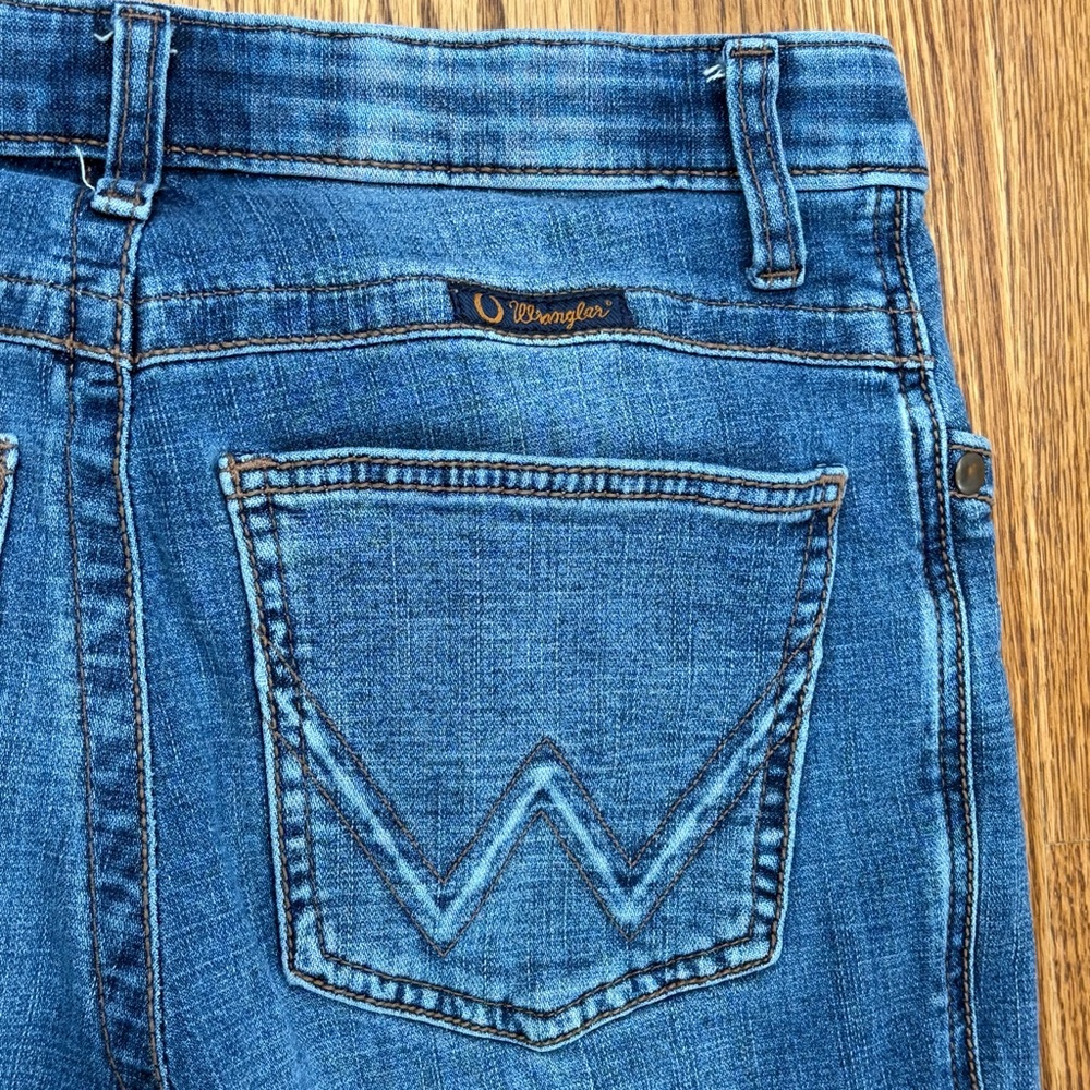 Wrangler Willow 30x32 Classic Straight Leg Jeans - Dark Blue - Picture 4 of 9